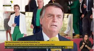O presidente Jair Bolsonaro diz que "liberdade está em jogo"
