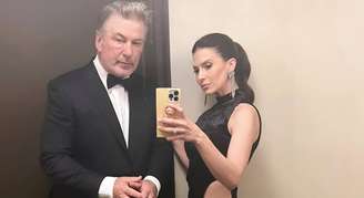 Alec Baldwin e sua esposa Hilaria Baldwin