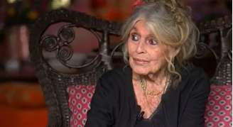 Brigitte Bardot na entrevista em sua casa, no sul da França, de onde sai poucas vezes