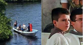 Andrés caiu e foi atacado na frente dos pais