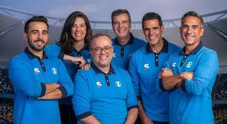 Os narradores da Globo neste Mundial: a TV ainda mobiliza mais gente do que os canais digitais