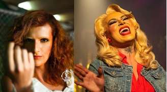 Marina Mathey, à esquerda, e Verónica Valenttino, à direita, são as primeiras travestis a ganharem o Prêmio Bibi Ferreira