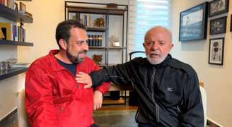 Lula recebeu Boulos em casa para uma transmissão ao vivo