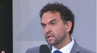 O diretor da Quaest, Felipe Nunes, em análise após o debate de presidenciáveis na Globo
