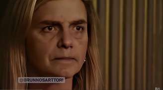 O rosto de Bolsonaro foi aplicado na face de Carminha em um deboche a respeito do conflito com Sergio Moro