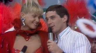 Xuxa recebeu Senna em seu programa infantil na Globo: apresentadora disse que namoro terminou mal resolvido