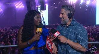 Kenya Sade e Marcos Mion ancoraram a transmissão do show histórico de Madonna