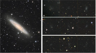 NGC 253, galáxia em que astrônomo amador Giuseppe Donatiello descobriu oito galáxias anãs