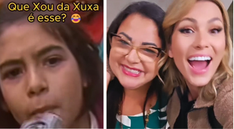 Lívia Andrade com fã da Xuxa