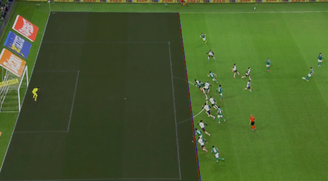 VAR marcou impedimento de Gustavo Gomez no gol de Maurício