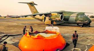 O KC-390 Millennium é um dos destaques da frota da Embraer