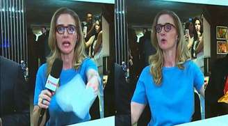 Conhecida pela calma e elegância, Ana Flor perdeu a paciência com uma pessoa que atrapalhou sua entrada ao vivo