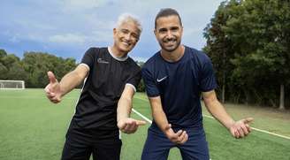 O craque Bebeto com seu filho Matheus Oliveira