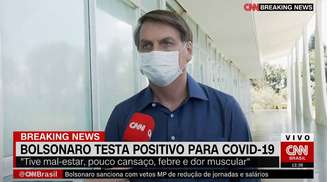 Bolsonaro afirmou nesta terça-feira, 07, que está com covid-19
