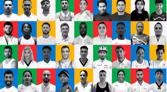 Equipe olímpica de refugiados das Olimpíadas de Paris 