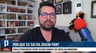 Paulo Figueiredo no vídeo em que explica o desligamento da Jovem Pan News