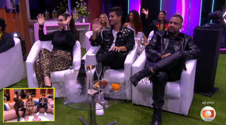 Projota junto de Arthur Aguiar e Naiara Azevedo