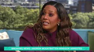 Alison Hammond acabou criando uma polêmica desnecessária com comentário infeliz