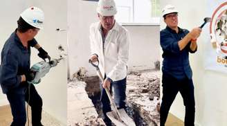 Rodrigo Bocardi deu sua contribuição para a reforma do espaço onde nascerá sua TV