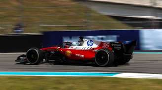 Charles Leclerc no TL para o GP de Miami