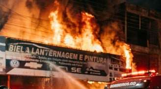 Incêndio destrói loja em Luziânia e comunidade se mobiliza para ajudar