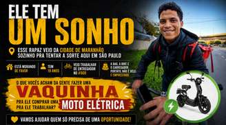 Jovem do Maranhão sonha em mudar de vida com moto elétrica