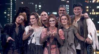 Participantes da 'Dança dos Famosos' caracterizados para dançar 'Thriller' em 6 de setembro de 2026