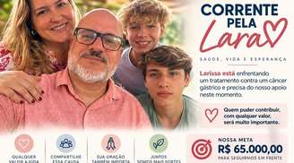 A batalha de Larissa contra o câncer gástrico mobiliza a solidariedade em Recife