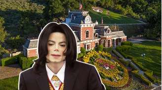 Michael Jackson e a estação de trem ao fundo: Neverland era onde o cantor se sentia livre