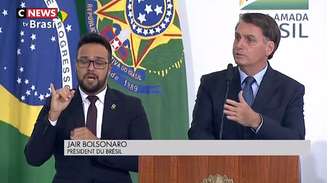 Bolsonaro em trecho da matéria do CNews