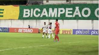 Brusque comemorando gol de Álvaro (Foto: Reprodução/Brusque)