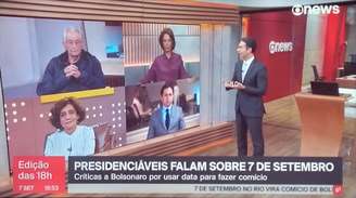 Jornalistas da GloboNews fizeram críticas contundentes contra Bolsonaro