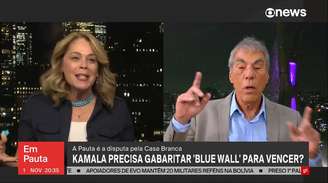 Sandra Coutinho defende a existência de preconceito no eleitorado norte-americano contra a candidata Kamala Harris, enquanto Demétrio Magnoli crê em peso maior da insatisfação com a economia