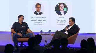 Roberto Campos Neto, presidente do Banco Central e Fábio Coelho, presidente do Google Brasil