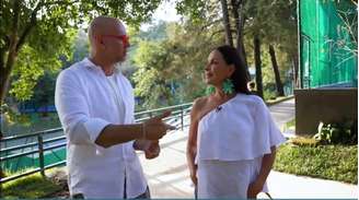Fernando Scherer conversa com Carolina Ferraz, da Record