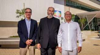 João Roberto, Roberto Irineu e José Roberto Marinho, donos da Globo