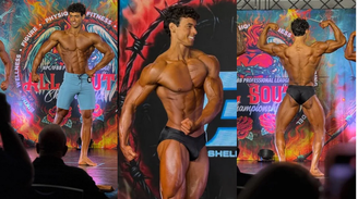 Filho de Carla Perez e Xanddy participa de campeonato de fisiculturismo