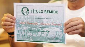 Título de sócio remido foi concedido pelo Palmeiras a Abel Ferreira