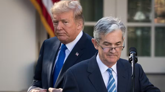 Donald Trump e Jerome Powell