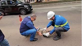 Cetesb realiza a inspeção técnica na Rua da Consolação, com apoio das equipes de emergências químicas e de avaliação de impacto ambiental