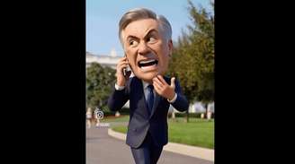 Versão animada de Carlo Ancelotti, treinador da seleção brasileira