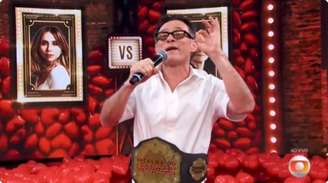 Enrique Diaz, ator, no Domingão com Huck