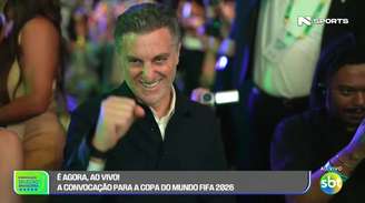 Na plateia, Luciano Huck ganhou um momento especial na transmissão da convocação