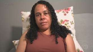 Ana Cláudia concedendo entrevista ao Fantástico
