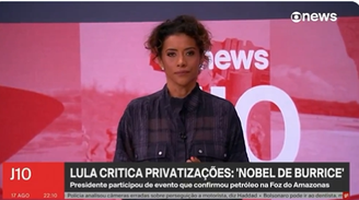 A apresentadora Aline Midlej 