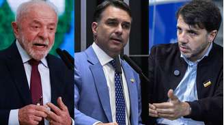 Os candidatos à Presidência da República Lula, FLavio Bolsonaro e Renan Santos estarão em Santa Catarina no fim de semana