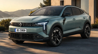 Projeção - novo SUV Cupê eletrificado da Renault