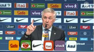 Carlo Ancelotti durante convocação da Seleção Brasileira nesta quinta-feira, 29