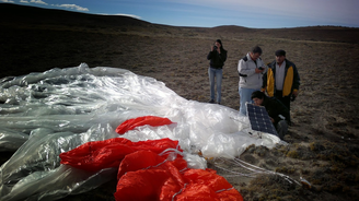 Projeto Google Loon em seu lugar de pouso na Argentina