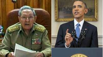 <p>Obama e Raul Castro discursaram ontem sobre a retomada de relações diplomáticas entre países</p>